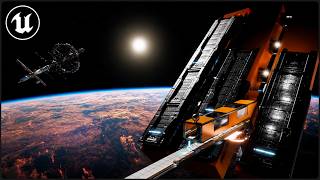 Sci-fi Space Train Terminal | Unreal Engine 5 Cinematic