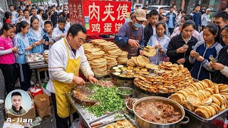 $2 Chinese Breakfast! | Exploring a Real Morning Market in Jinan, China
