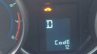 Chevrolet Cruze Code 12 Arızası Hatası Ve Çözümü