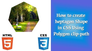 How to create heptagon shape in css using polygon clip path