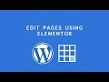 Bluehost WordPress Tutorial: Edit individual pages using Elementor (Quick Demo with Elixar Theme)