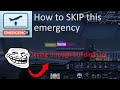 How to skip emergency takeoff slightly dangerous version  airline commander