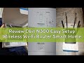 Review Dbit N300 Easy Setup Wireless Wi-Fi Router Smart Home Internet Router - 2 x High Power Antenn