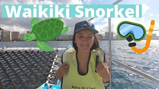 How to SNORKEL with TURTLES in Waikiki | Most AFFORDABLE snorkel tour | OAHU