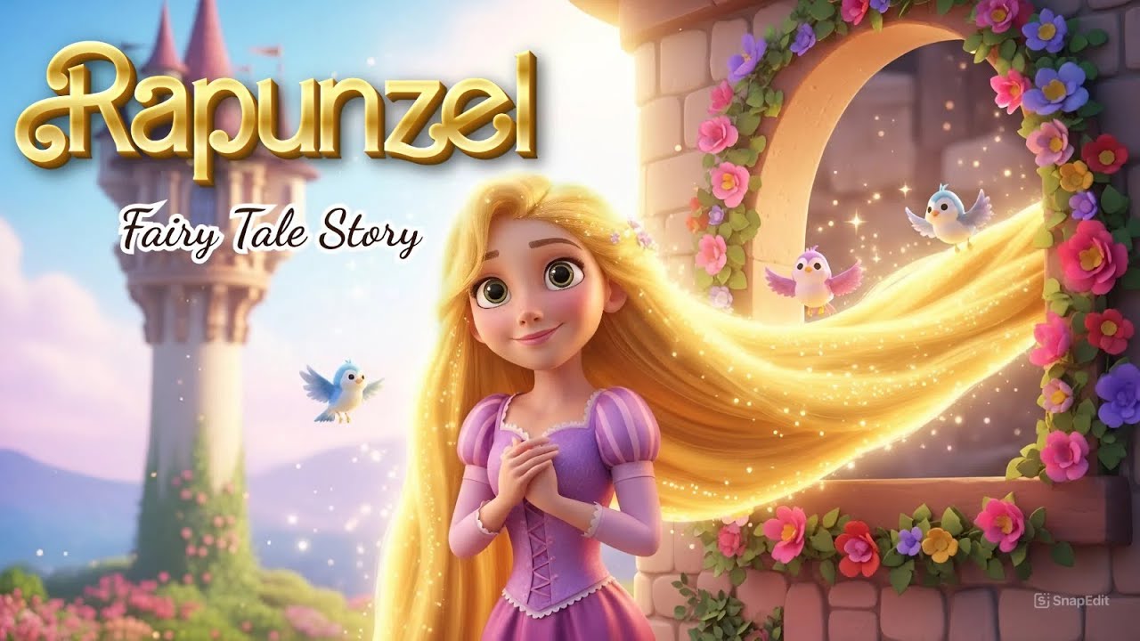 Rapunzel Fairy Tale Story 🏰 | Magical Princess Story for Kids ✨