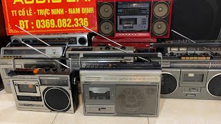 Radio Cattsete Nationna, sony, Hitachi, chất bãi, hoạt động tốt.Lh:0369082336