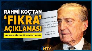 Kürt Kadın Fıkrası Tartışmaları Sorası Rahmi Koçtan Açıklama Ntv