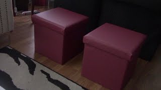 Simply Lavish at Home:  Aldi Ottoman Makeover