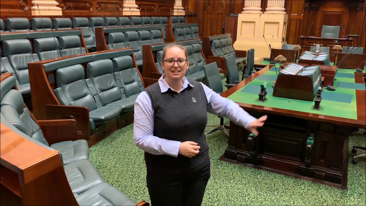 Behind the pillars - Legislative Assembly