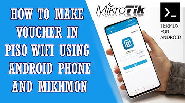 How to Make Voucher in Piso Wifi using Android Phone and Mikhmon