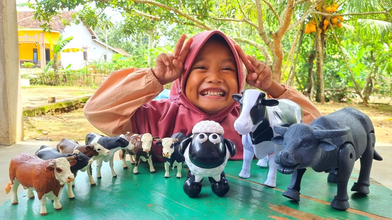 Hunting Mainan Seru, Kereta Api, Bus Tayo, exavator, Beko, Lego, Buldoser, O Full HD 60fps9