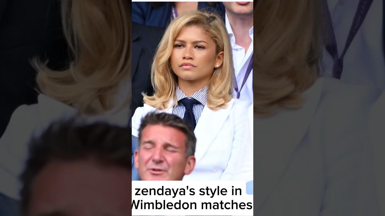 "Zendaya makes a stylish appearance at Wimbledon matches"