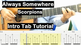 Always Somewhere Guitar Lesson Intro Tab Tutorial Guitar Lessons For Beginners Youtube