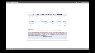 Summit County, Colorado Assessor's Office, Notice of Valuation