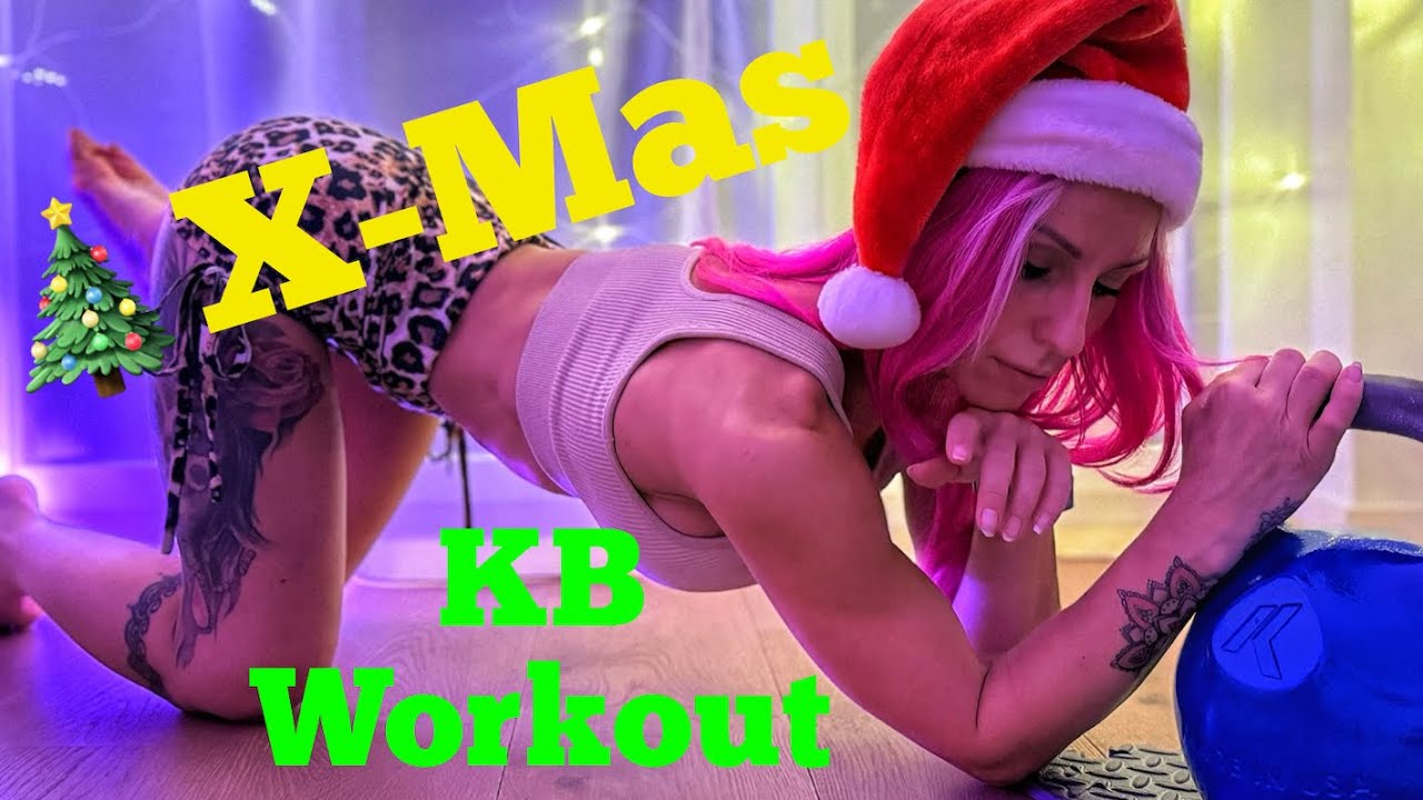 Счастливого Рождества! Тренировка с гирей для тех, кому за 40 🎄🎁