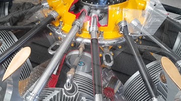Radial engine table cutaway