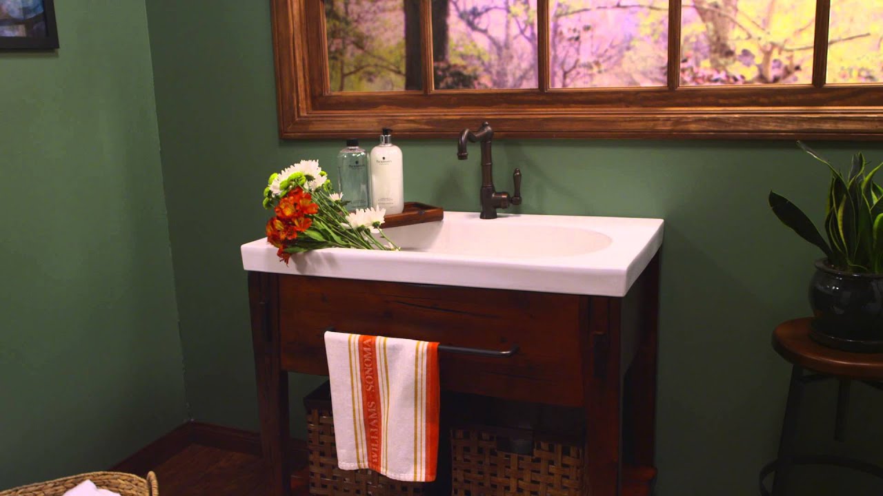 Ronbow Portland Vanity in Rustic Pine Finish