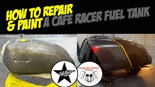 How to Repair and Paint A Cafe Racer Fuel Tank by customspraymods 22,297 views 1 year ago 17 minutes