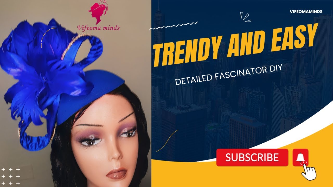 Detailed tutorial on how to make a Fascinator embellished with feathers