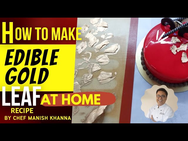 How To Make Your Own Edible Gold Leaf/Flakes For Cake Decoration