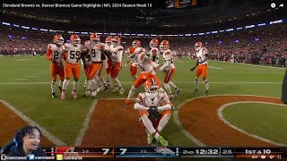 FlightReacts To Cleveland Browns vs. Denver Broncos Game Highlights | NFL 2024 Season Week 13!