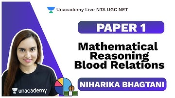 Paper 1 | Mathematical Reasoning- Blood Relations | Commerce | Niharika | Unacademy Live