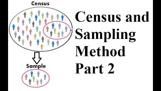 Census and Sampling Method Part 2 Chapter 3 Class 11