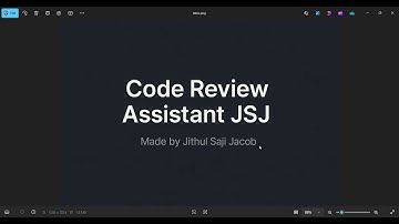 Code Review Assistant JSJ – AI-Powered Code Review | Demo by Jithul Saji Jacob