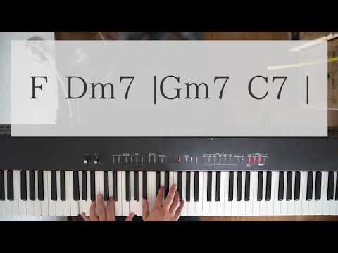 【明るいコード進行#4】ピアノ伴奏 Key in F