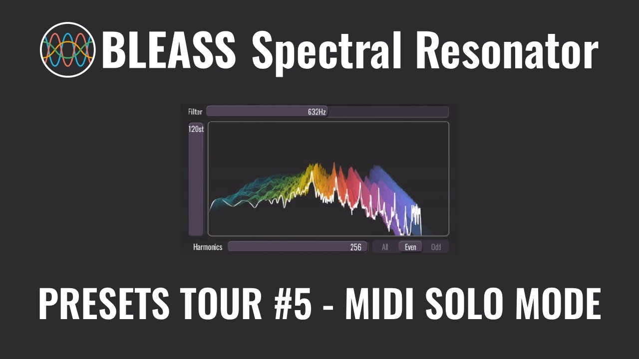 Play Melodic Lines from Drum Loops with BLEASS Spectral Resonator MIDI Mode (4 Presets)