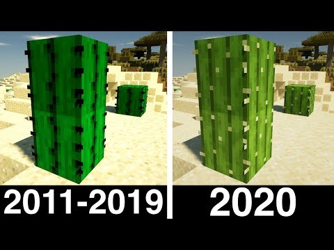 Minecraft Old VS New Textures [4K/60FPS]