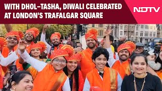 Diwali 2024 | With Dhol-Tasha, Diwali Celebrated At Londons Trafalgar Square