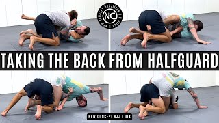 New Concept BJJ | Taking The Back From Halfguard | NoGi Caleb Flippin