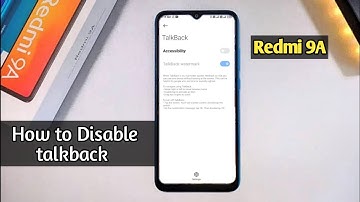 How to fix Talkback Problem In Redmi 9A me Talkback Off Kaise Kare disable screen not working