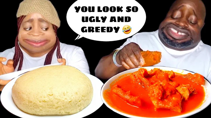 ASMR AFRICAN FOOD MUKBANG| PICK AND DISH CHALLENGE WITH FUFU POUNDED YAM ASSORTED MEAT PEPPER SOUP