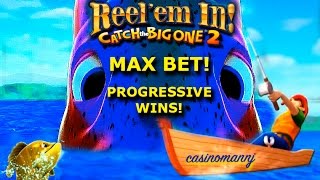 Reel 'em In Slot- CATCH THE BIG ONE 2 - BIG WIN! - MAX - Slot Machine Bonus screenshot 4