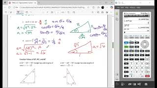 Precalculus 6.1 Trigonometric Functions of Acute Angels (Part 2: Problems #2-5)