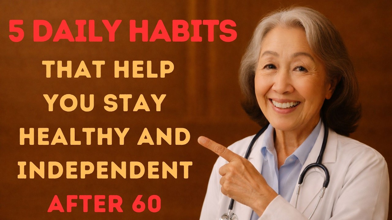 5 ежедневных привычек, которые помогут вам оставаться здоровыми и независимыми после 60 лет.