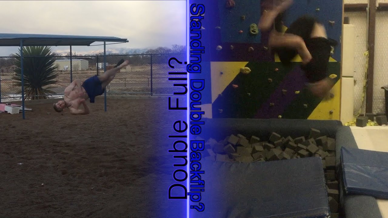 Standing Double Backflip Training First Double Full YouTube