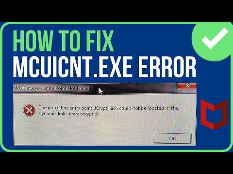 MCUICNT.EXE ERROR FIX (2024) | Fix The Procedure Entry Point BCryptHash Could Not Be Located
