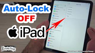 How to Turn Off Auto-Lock on iPad