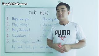 #158 Cách nói chúc mừng tiếng anh dễ nhớ dễ thuộc | Tiếng Anh Phú Quốc