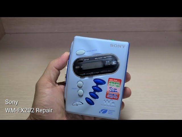 SONY WALKMAN WM-FX202 カセットウォークマン ブルー 整備済