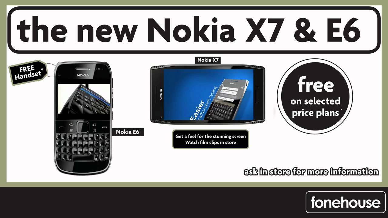 Nokia E6 & Nokia X7 - YouTube