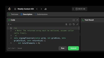 100530. ZigZag Grid Traversal with Skip solution code #leetcode #solution #contest