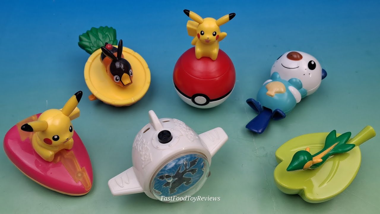 2011 McDONALD'S POKMON set of 6 HAPPY MEAL COLLECTIBLES VIDEO REVIEW (ASIA)