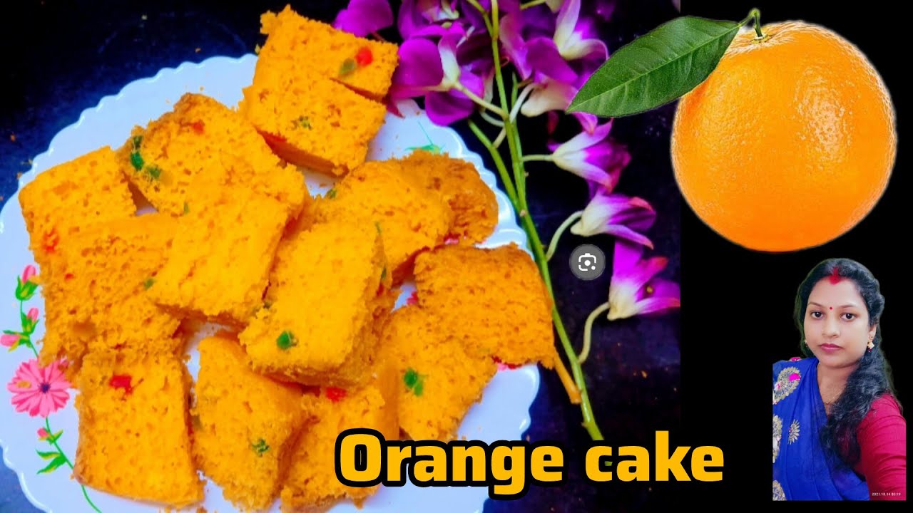 একটা কমলালেবু দিয়ে বাড়িতেই বানিয়ে নিন নরম তুলতুলে স্পঞ্জি কেক। Orange cake। without oven & egg ।