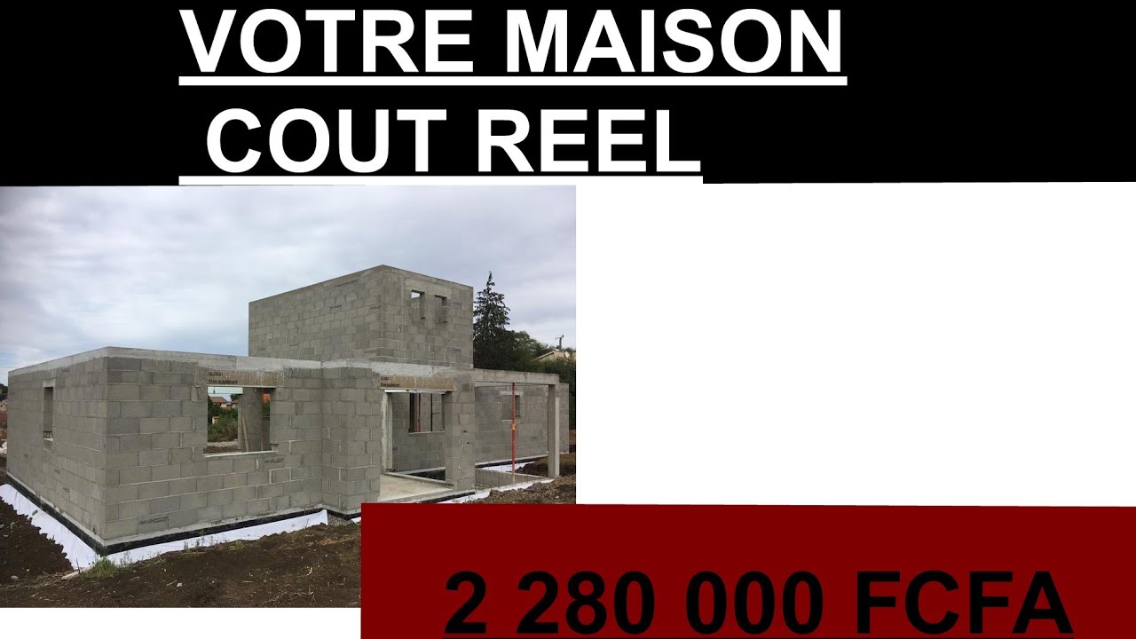 2 300 000 FCFA pour construire votre maison
