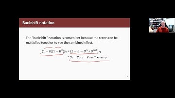 Forecasting Principles & Practice: 9.2 Backshift notation