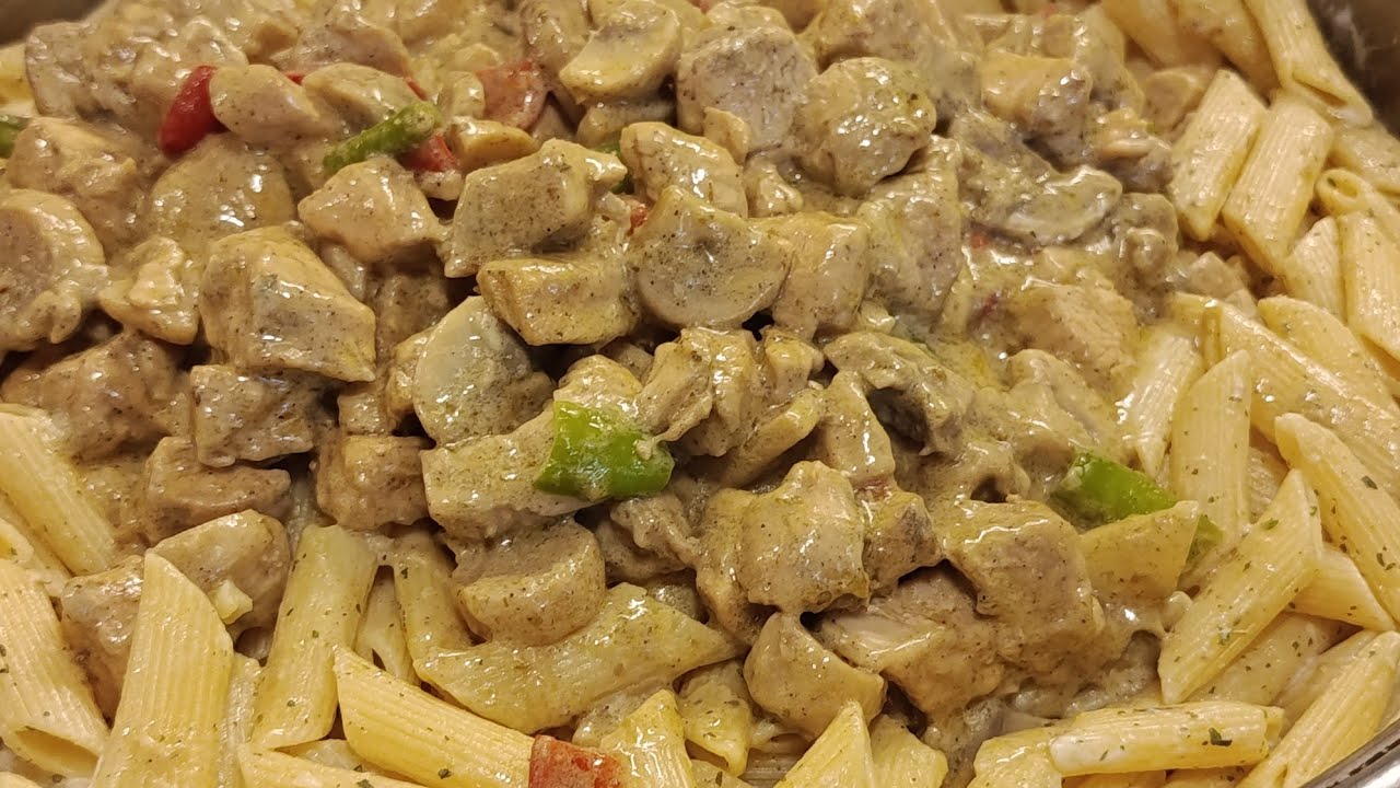 KİRAMALİ TAVUK MAKARNA BİRLEŞİNCE ORTAYA  LEZZTLİ TARİFİ oluyor ❗❗❗